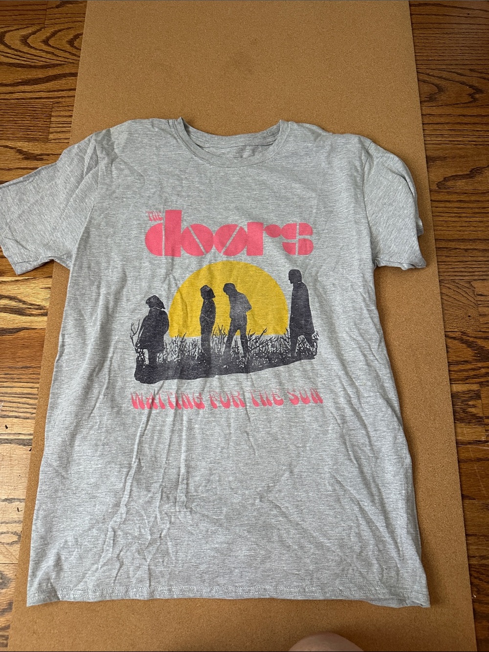 Kids' Graphic Tee in Heather Gray with Yellow Sun